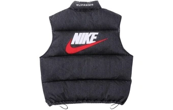 Пуховик без рукавов Supreme x Nike деним унисекс | Китай.рф