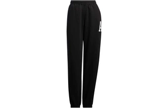 Женские трикотажные спортивные штаны Adidas с логотипом, черные | Китай.рф