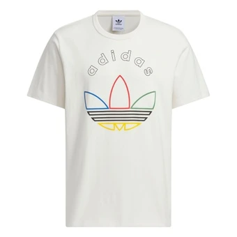Футболка Adidas Originals с графическим логотипом, мужская, белая | Китай.рф