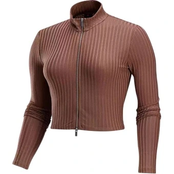 Nike Knitwear Women's Brown Stand Collar Moderate Other | Китай.рф