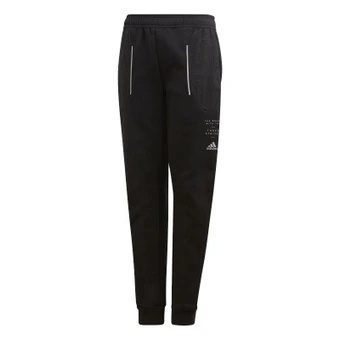 Брюки Adidas для подростков черные с желтым FL2830 | Китай.рф