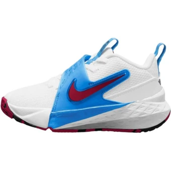 Nike Team Hustle D 12 Низкие детские повседневные кроссовки, бело-сине-красные | Китай.рф