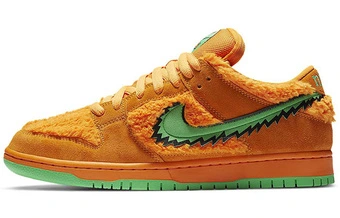 Кроссовки Grateful Dead x Nike Dunk SB 'Orange Bear', унисекс, оранжево-зеленые | Китай.рф