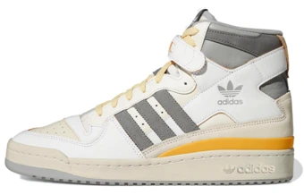 Высокие кеды adidas originals FORUM 84 High бело-серо-желтые | Китай.рф