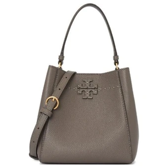 Женская сумка-ведро TORY BURCH McGraw из кожи цвета слоновой кости | Китай.рф