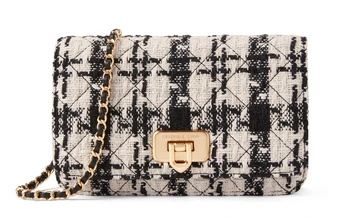 CHARLES&KEITH сумка женская, ромбы, цепочка, PU-кожа, компактная, многоцветная/розово-белая | Китай.рф