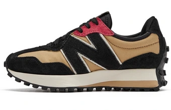 Кроссовки New Balance 327 черно-бежевые унисекс | Китай.рф
