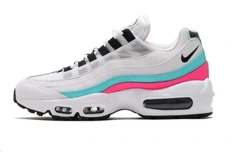 Женские ретро кроссовки Nike Air Max 95 South Beach бело-розово-голубые | Китай.рф