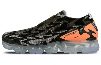 Унисекс низкие кроссовки Acronym x Nike VaporMax Moc 2 Sail черно-оранжевые | Китай.рф