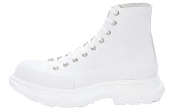 Ботильоны женские Alexander McQueen Tread Slick на шнуровке, белые | Китай.рф