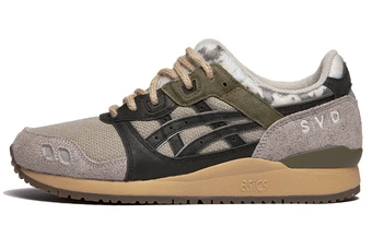 Унисекс кроссовки SVD x Asics Gel-Lyte 3 низкие бежево-черные | Китай.рф