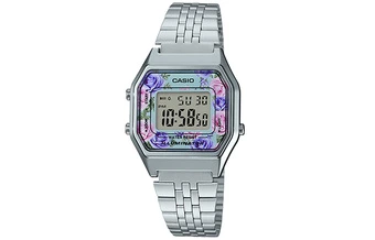 Женские часы CASIO Vintage, квадратные, с розой на сером циферблате, водонепроницаемые | Китай.рф