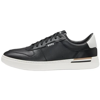 Кроссовки для скейтборда HUGO BOSS Cow Leather Low top Skateboard Shoes Men's Black | Китай.рф