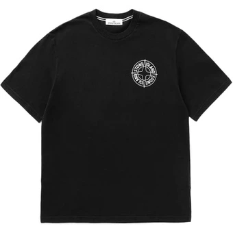 Мужская футболка Stone Island с логотипом и принтом | Китай.рф