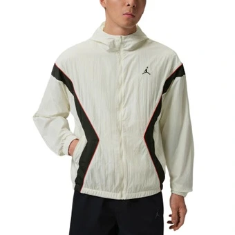 Jordan Jackets Men's White/Sail Black/Black Hooded Non Detachable Moderate Other | Китай.рф