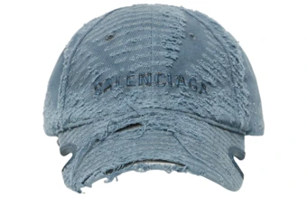 Бейсболка Balenciaga с вышитым логотипом, синяя женская | Китай.рф