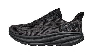 HOKA ONE ONE Clifton 9 Fabric Low top Marathon Training Long Distance Running Shoes Women's Black | Китай.рф