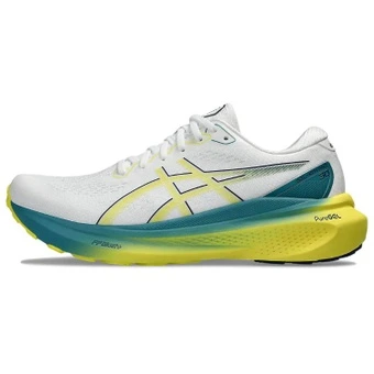 Кроссовки ASICS Gel-Kayano 30 белые с ярко-желтым | Китай.рф