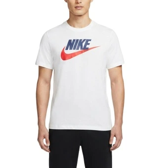 Мужская футболка Nike Icon T-Shirt белая/синяя/красная с круглым вырезом | Китай.рф