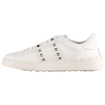 Кроссовки Valentino Garavani Rockstud Untitled Lace Up Sneakers белые мужские | Китай.рф