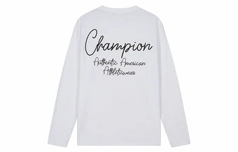 Свободная футболка Champion Japan Version унисекс с логотипом на спине | Китай.рф