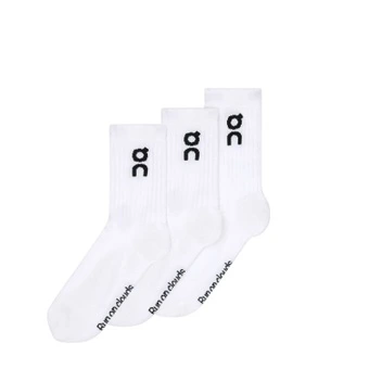 Носки On Logo Sock High 3P унисекс средние белые 3 пары | Китай.рф