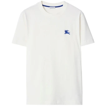 Футболка Burberry Ekd Embroidered Crewneck T-Shirt, белая | Китай.рф