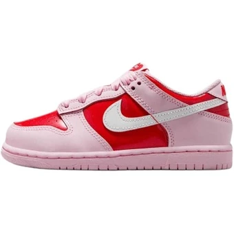 Детские низкие скейтерские кроссовки Nike Dunk розовые | Китай.рф