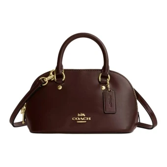 Сумка-саквояж COACH Lara 22 из воловьей кожи, цвет кленовый сироп, маленькая женская | Китай.рф