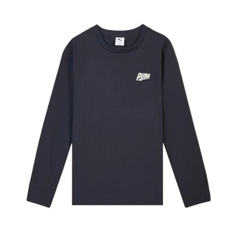 PUMA Футболка унисекс 16 синяя с круглым вырезом | Китай.рф