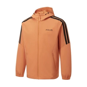 Мужская оранжевая куртка Adidas с капюшоном на молнии | Китай.рф