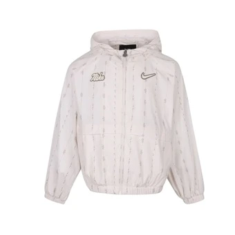 Nike Детская куртка с капюшоном, несъемным, тканая, на молнии, с длинным рукавом | Китай.рф