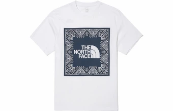 Футболка THE NORTH FACE унисекс с принтом пейсли и логотипом | Китай.рф