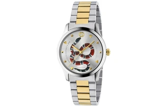 Часы GUCCI G-Timeless кварцевые, стальной браслет, змеиный узор, унисекс | Китай.рф