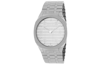 Часы GUCCI 25H с кварцевым механизмом, стальным браслетом, 38mm | Китай.рф
