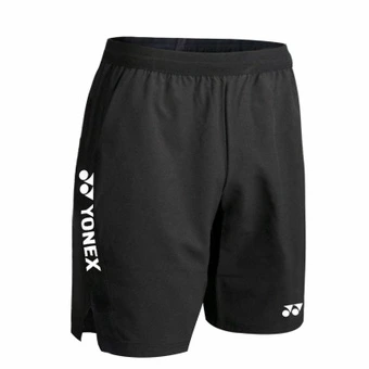 Мужские спортивные шорты Yonex прямого кроя с логотипом, черные | Китай.рф