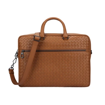 Деловая сумка Bottega Veneta из бычьей кожи, мужская, красно-коричневая | Китай.рф