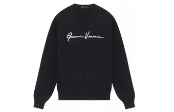Свитер VERSACE Gv Signature мужской, черный | Китай.рф