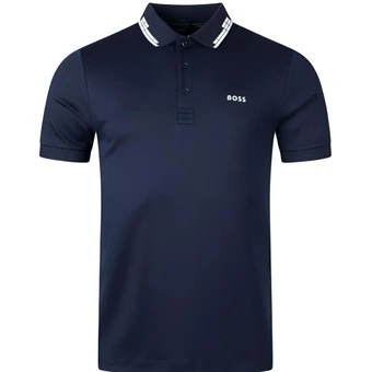 Мужское поло HUGO BOSS Marine Blue | Китай.рф