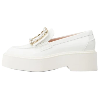 Женские белые лоферы Roger Vivier Viv' Rangers 5.5 см | Китай.рф