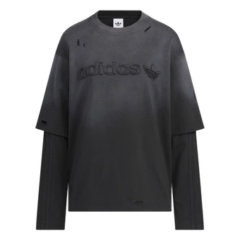 Женская футболка Adidas Originals 2-в-1 с круглым вырезом | Китай.рф