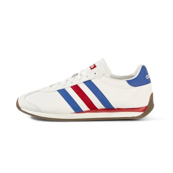 Кроссовки Adidas RUNVISTA Classic T-Toe, белые с синим и красным | Китай.рф