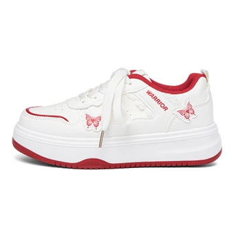 Кроссовки для скейтборда Warrior 'Бабочка' Cushioning Height Increasing Low top, женские, красно-белые | Китай.рф