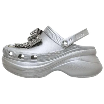 Crocs Whale Clogs женские серебряные | Китай.рф