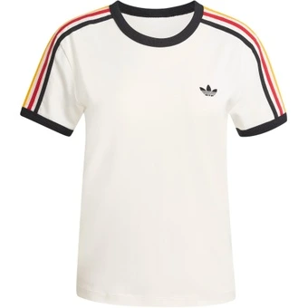 Adidas Originals 3 Stripes T Shirts Women's White Crew Neck | Китай.рф