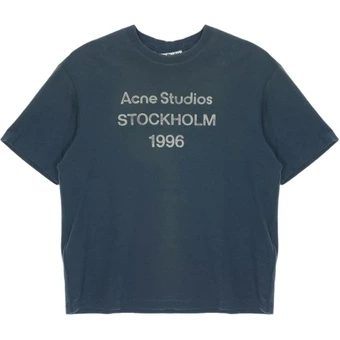 Мужская футболка Acne Studios с круглым вырезом и принтом 1996 | Китай.рф