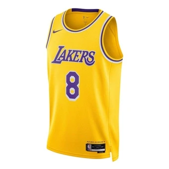Баскетбольная майка Nike NBA Kobe Lakers №8, унисекс, желтая, без рукавов | Китай.рф