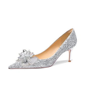 Holy Rose Commemoration High Heels Women's Silver | Китай.рф
