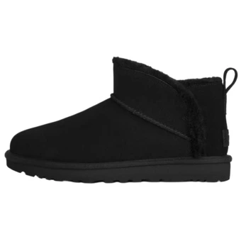 UGG Classic Novelty – низкие женские ботинки из натуральной кожи, черные | Китай.рф