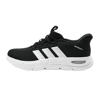 Кроссовки Adidas Cloudfoam FLEX-RAPIDFIT унисекс, черные с белым | Китай.рф